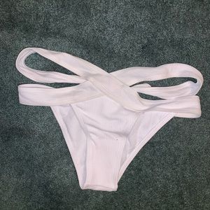 NWOT white bikini bottoms